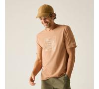 Regatta Men's Cline IX Short Sleeved Graphic T-Shirt in Peach | Size: Small Regatta Peach S