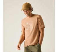 Regatta Men's Cline IX Short Sleeved Graphic T-Shirt in Peach | Size: Small Regatta Peach S