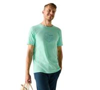 Regatta Mens Cline IX T-Shirt Soft Breathable Tee Summer Top Ice Green