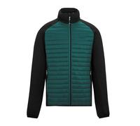 Regatta Mens Clumber Hybrid Jacket - Mediterranean Green/Black - 3XL - Mediterranean Green/Black - 100% Mixed