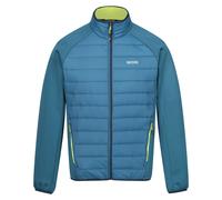 Regatta Mens Clumber IV Full Zip Hybrid Jacket - Moroccan Blue/Citron Lime - M - Moroccan Blue/Citron Lime
