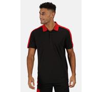 Regatta Men's Contrast Wicking Polo Shirt in Black | Size: Medium Regatta Black M