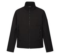 Regatta Mens Dendrick Soft Shell Jacket (Black) material_Synthetic - Size 4XL