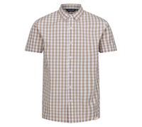 Regatta Mens Denmoor Checked Shirt (Oat/White) - Beige Cotton - Size 3XL