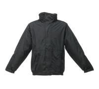 Regatta Mens Dover Waterproof Windproof Jacket - Black/Ash - 3XL - Black/Ash - 100% polyester