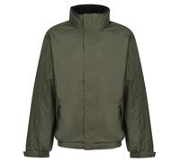 (XS, Dark Khaki/Black) Regatta Dover Waterproof Windproof Jacket (Thermo-Guard Insulation)