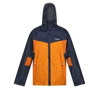 Regatta Mens Dresford Waterproof Jacket (M) (India Grey/Flame Orange)