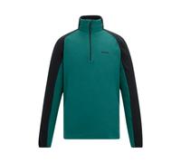 Regatta Mens Elson II Lightweight Fleece - Mediterranean Green/Black - M - Mediterranean Green/Black - 100% Recycled Polyester