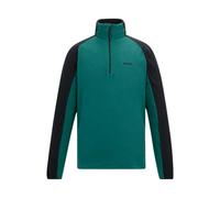 Regatta Mens Elson II Lightweight Fleece - Mediterranean Green/Black - S - Mediterranean Green/Black - 100% Recycled Polyester