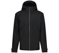 Regatta Mens Erasmus 4 In 1 Soft Shell Jacket - Black - XL - Black - 100% Polyester