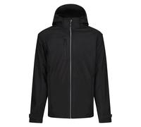 Regatta Professional Men's Waterproof Erasmus 4 In 1 Softshell Jacket Black, Size: 3XL