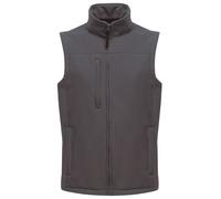 (XL, Seal Grey/Seal Grey) Regatta Mens Flux Softshell Bodywarmer / Sleeveless Jacket (Water Repellent & Wind Resistant)
