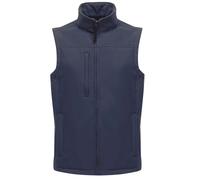 (M, Navy/Navy) Regatta Mens Flux Softshell Bodywarmer / Sleeveless Jacket (Water Repellent & Wind Resistant)