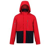 Regatta Mens Feelding Colour Block Waterproof Bomber Jacket (M) (True Red/Navy)