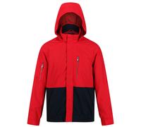 Regatta Mens Feelding Colour Block Waterproof Bomber Jacket (True Red/Navy) - Size Large
