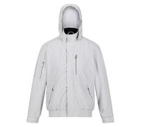 Regatta Mens Feelding Linear Waterproof Bomber Jacket (M) (Silver Grey)