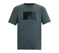 Regatta Mens Fingal Mountain Climbing T-Shirt - Dark Storm - XL - Dark Storm - 62% Polyester/30% Recycled Polyester/8% Elastane