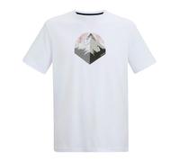 Regatta Mens Fingal Mountain T-Shirt - White - S - White - 50% Polyester/50% Recycled Polyester