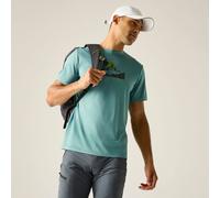 Regatta Men's Fingal Short Sleeved Marl Graphic T-Shirt in Mint | Size: Large Regatta Mint L