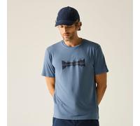 Regatta Men's Fingal Stretch Graphic T-Shirt Blue, Size: M