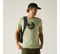 Regatta Men's Fingal Stretch Short Sleeved Graphic T-Shirt in Light Green | Size: 3XL Regatta Light Green 3XL