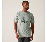 Regatta Men's Quick-drying Fingal Stretch T-shirt Glacier, Size: S