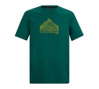 Regatta Mens Fingal Topographic T-Shirt - Mediterranean Green - 5XL - Mediterranean Green - 50% Polyester/50% Recycled Polyester