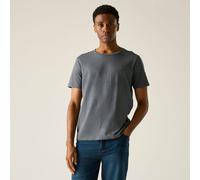 Regatta Men's Finlo Short Sleeved Logo T-Shirt in Dark Grey | Size: Medium Regatta Dark Grey M