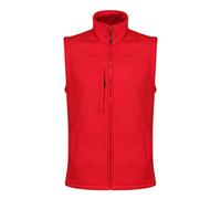 (L, Classic Red/Seal Grey) Regatta Mens Flux Softshell Body Warmer