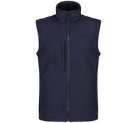 Regatta Mens Flux Softshell Bodywarmer / Sleeveless Jacket Water Repellent And Wind Resistant (Navy /Navy) - Size Medium