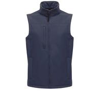 Regatta Mens Flux Softshell Bodywarmer / Sleeveless Jacket (Water Repellent & Wind Resistant) (Navy/Navy) - Size 2XL