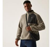Regatta Mens Frankie Borg Half Zip Fleece Plush Stretch Warm Winter Layer Top