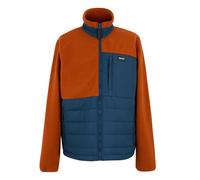Regatta Mens Frankie Borg Full Zip Hybrid Jacket (Potters Clay/Moonlight Denim) - Orange - Size Medium