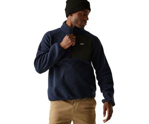 Regatta Mens Frankie Borg Half Zip Fleece Plush Stretch Warm Winter Layer Top