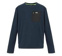 Regatta Mens Frankie Fleece Crewneck Sweatshirt, Comfortable & Lightweight with Zip Chest Pocket - Perfect for Outdoors, Walking, Camping & Hiking Navy