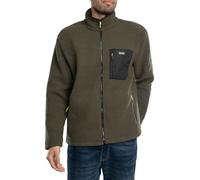 Regatta Mens Frankie Full Zip Borg Fleece Jacket - Dark Khaki - 2XL