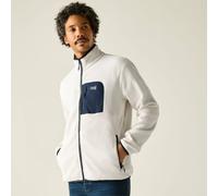 Regatta Men's Frankie Full Zip Fleece in Cream | Size: Medium Regatta Cream M