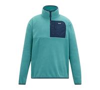 Regatta Mens Frankie Half Zip Fleece Top - Arctic/Navy - 4XL - Arctic/Navy - 70% Polyester/30% Recycled Polyester