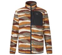 Regatta Mens Frankie Mountain Range Borg Full Zip Fleece Jacket (Coffee Grounds) - Brown/Navy - Size Large