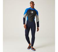 Regatta Men's Quick Drying Full 3mm Wetsuit Navy Oxford Blue Silver Grey, Size: L/XL