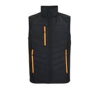 Regatta Mens Full Zip Gilet (Black/Orange Pop) - Size 3XL