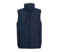 Regatta Mens Full Zip Gilet - Navy/Ash - 4XL - Navy/Ash - 100% Polyester