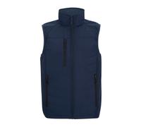 Regatta Mens Full Zip Gilet - Navy/Ash - 3XL - Navy/Ash - 100% Polyester
