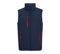 Regatta Mens Full Zip Gilet - Navy/Classic Red - XS - Navy/Classic Red - 100% Polyester