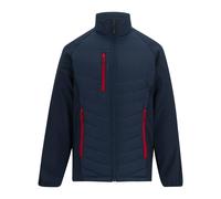 Regatta Mens Full Zip Padded Jacket - Navy/Classic Red - M - Navy/Classic Red - 100% Mixed
