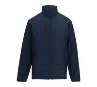 Regatta Mens Full Zip Padded Jacket - Navy/Ash - XS - Navy/Ash - 100% Mixed