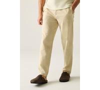 Regatta Men's Hadlin Cotton Linen Drawcord Trousers in Stone | Size: Medium Regatta Stone M