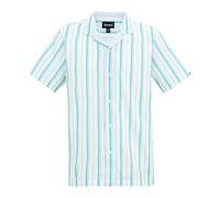 Regatta Mens Hadlin Striped Shirt - White/Nordic Blue - 3XL - White/Nordic Blue - 100% Cotton