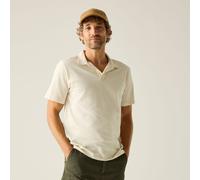 Regatta Men's Hadvo Open Neck Cotton Polo in Natural White | Size: 4XL Regatta Natural White 4XL