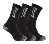 Regatta Mens Hardwearing Winter Work Socks (Pack Of 3) Size 6-11 Black RW1257